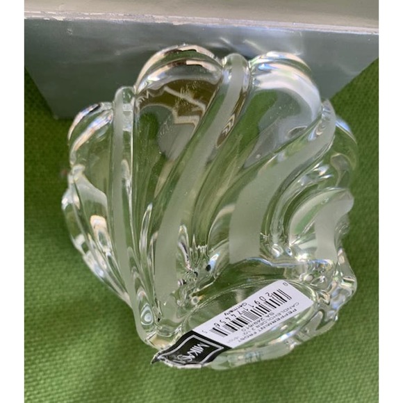 MIKASA Crystal "Peppermint Frost" Votive Candle Holder - 2-1/2" - Picture 4 of 4